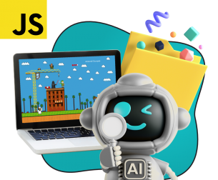 Язык программирования JavaScript + AI. Проектное обучение + геймификация + AI-помощники - КИБЕРшкола программирования для детей, компьютерные курсы для школьников, начинающих и подростков - KIBERone г. Георгиевск